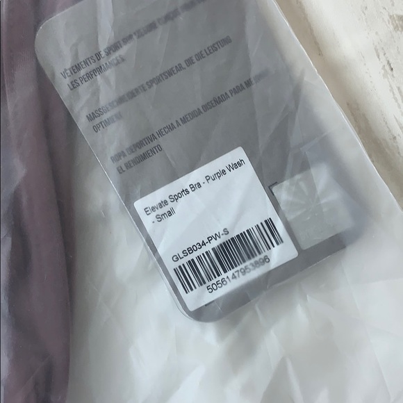Gymshark elevate sports bra purple wash small NWT - Picture 5 of 8